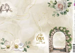 Online Papel de Arroz True Love Wedding Day 21x30cm Decoupage