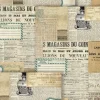New Papel de Arroz Vielles Lettres 30x21cm Decoupage