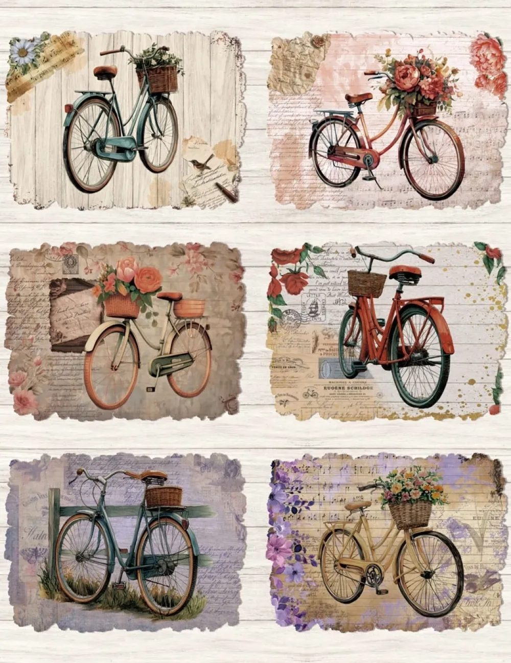 Discount Papel de arroz Vintage Bike VII 54x70cm Decoupage