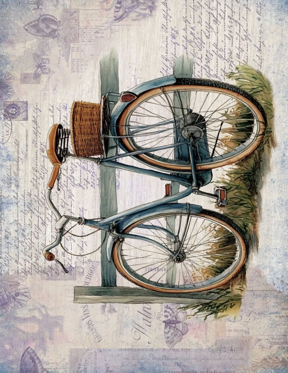 Outlet Papel de arroz Vintage Bike V 54x70cm Decoupage|Papeles