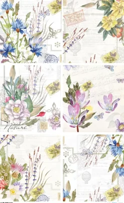 New Papel de arroz Vintage flowers 54x33cm Decoupage|Papeles