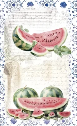 Outlet Papel de Arroz Watermelon II Fruits Market 54x33cm Papel Y Decoupage