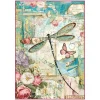 New Papel de arroz Wonderland libélula Stampería 21x29,7cm Papeles
