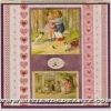Clearance Papel de Decoupage 0813317 Estampas y corazones 30x30 cm. Dayka Decoupage