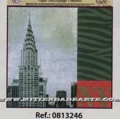 Discount Papel de Decoupage 0813246 Nueva York 30x30 cm. Dayka Papeles|Decoupage