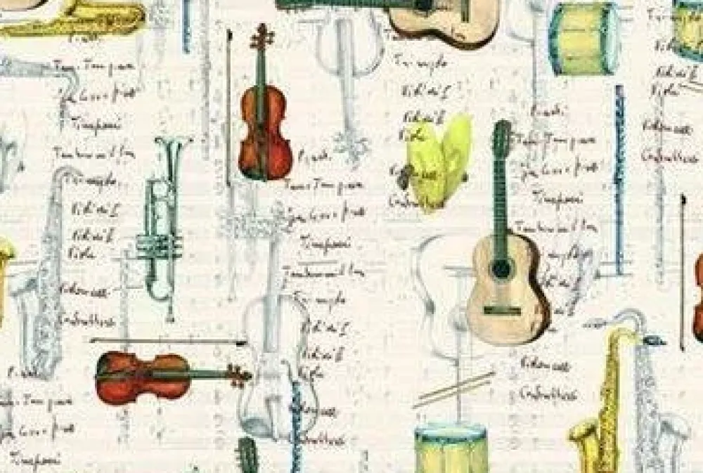 Online Papel Instrumentos musicales Papeles