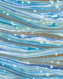 Clearance Papel Marmolizado azul Papeles