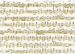 Clearance Papel Música oro Papeles