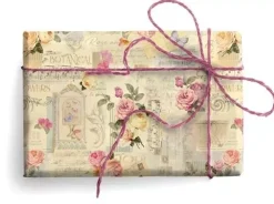 Outlet Papel Rosas y Notas Musicales 49.5x68cm Papeles