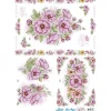 Best Papel Slim Decoupage Flores Rosas y Amarillas 47,3x33,8cm Decoupage