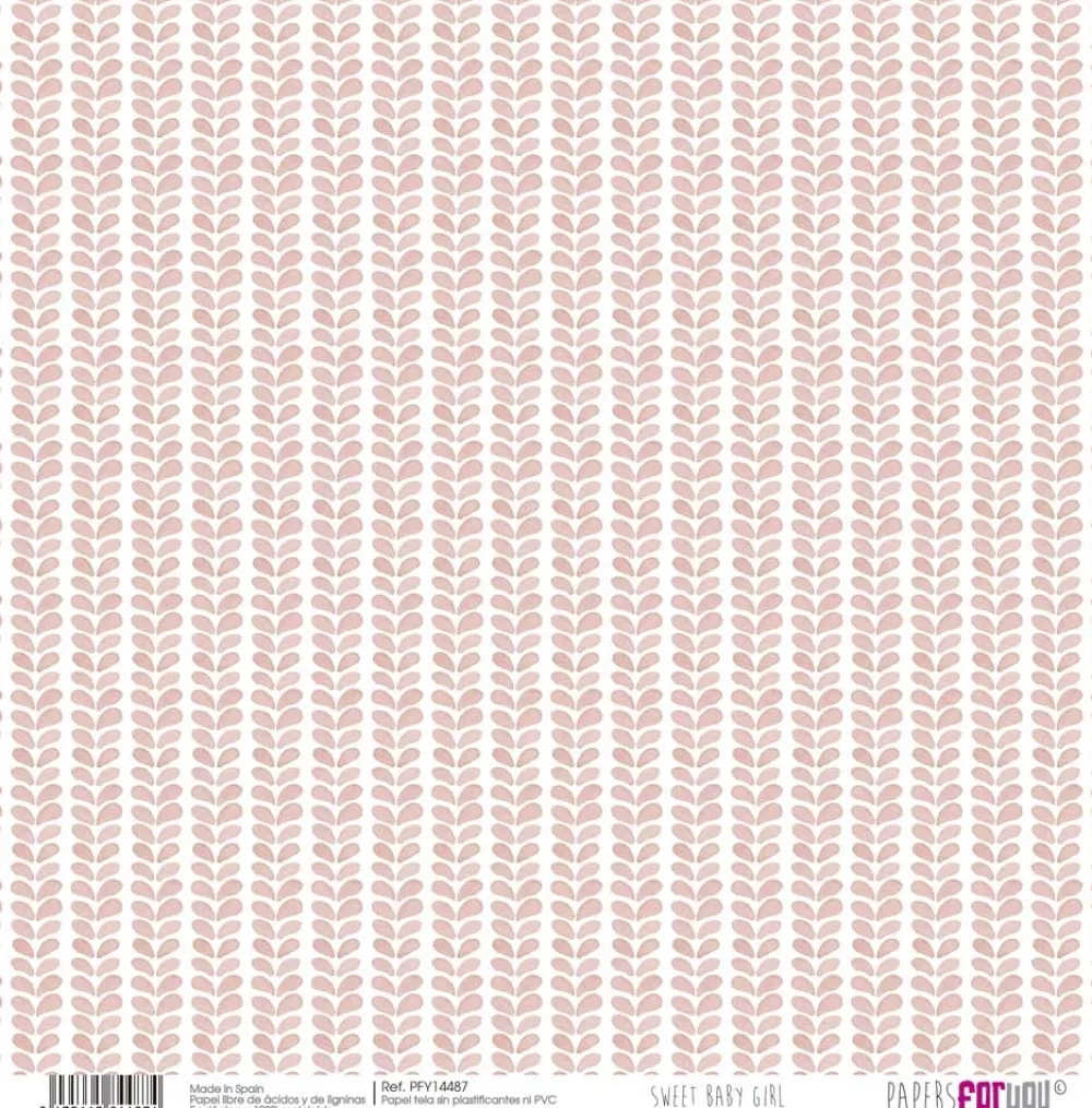 Hot Papel Tela V Sweet Baby Girl 30x30cm Telas, Sedas Y Fieltro