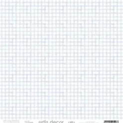 Papel Vellum Cuadros Vichy Azules 30x30cm Papeles