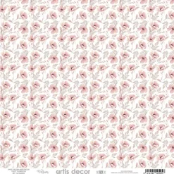New Papel vellum Florecitas 30x30cm Papeles