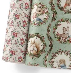 Best Paper Press Rabbits My Pretty Little Christmas House Alberto Juárez 45x64cm Papeles