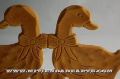 Sale Pareja de ocas en resina Resinas