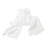 Outlet Pañuelo de seda chifón blanco 45x180cm Telas, Sedas Y Fieltro