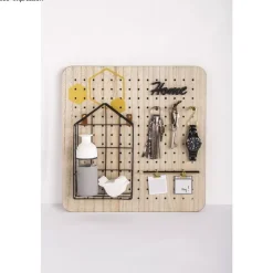 Best Pegboard cuadrado de madera Pin and Peg Maderas|Organización
