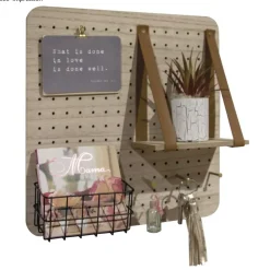 Best Pegboard cuadrado de madera Pin and Peg Maderas|Organización