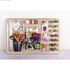 Discount Pegboard rectangular de madera Pin and Peg Organización|Maderas