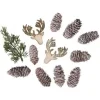 Piñas y Ciervos de Madera para Decoración Navidad|Maderas