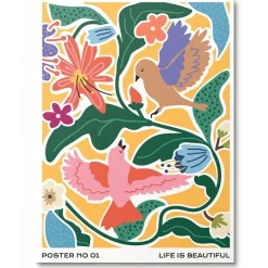 Hot Pinta por números Life is beautiful Journey of something Colorear
