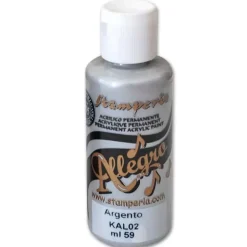 Outlet Pintura Acrílica Allegro Plata 59ml Pinturas Acrílicas