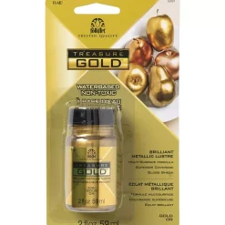 Pintura Acrílica Treasure Gold Gold Folkart 59ml Pinturas Acrílicas