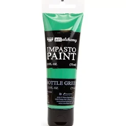 Clearance Pintura de Impasto Finnabair Bottle Green Pinturas Acrílicas