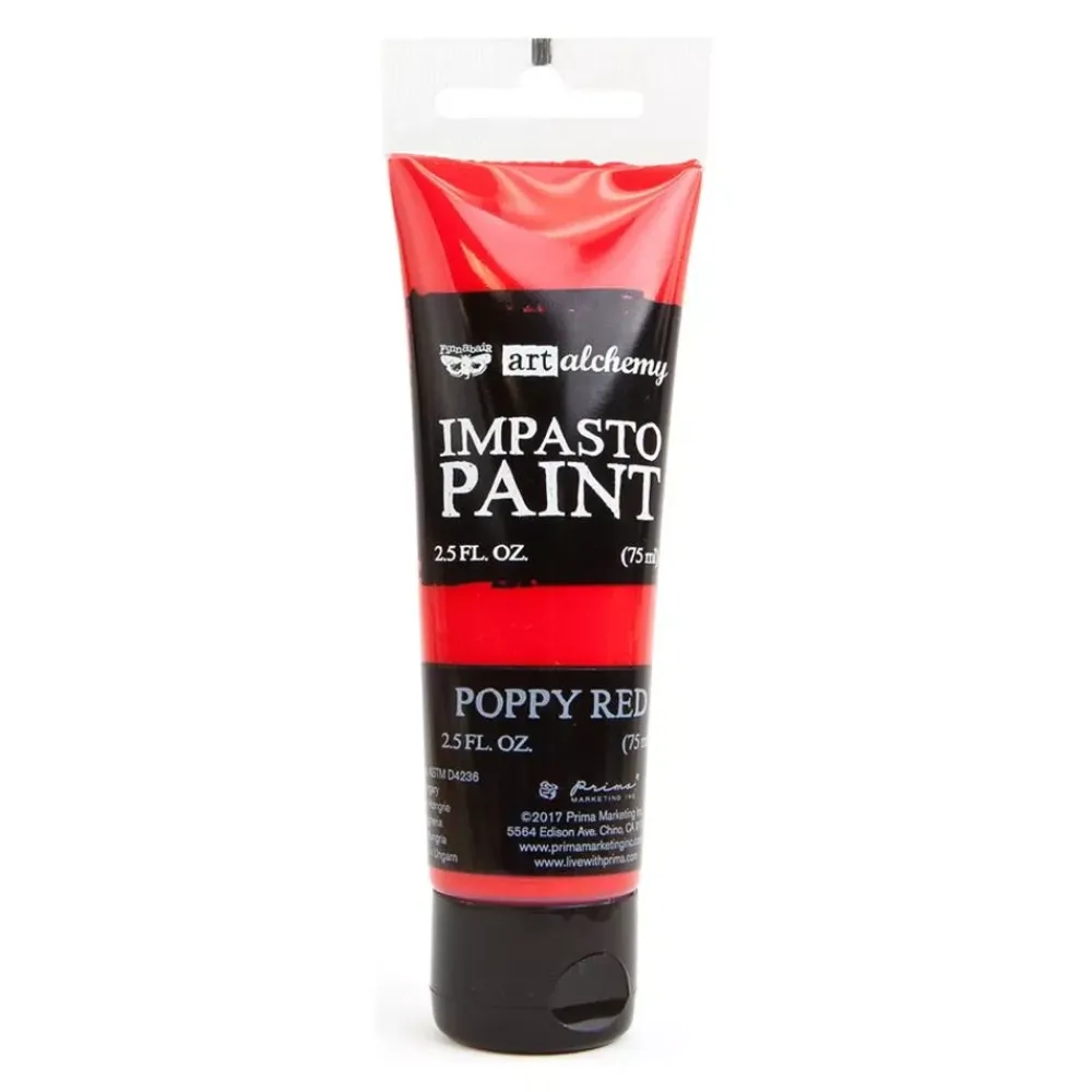 Outlet Pintura de Impasto Finnabair Poppy Red Pinturas Acrílicas