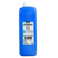 New Pintura Para Tela Setacolor Opaco Azul Cobalto 1L Pinturas Para Tela Y Seda