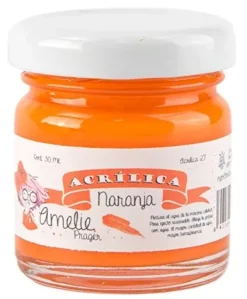 Pintura Scrap Chalk Amelie 50 Naranja 30ml Pinturas Chalk Paint|Pinturas Acrílicas