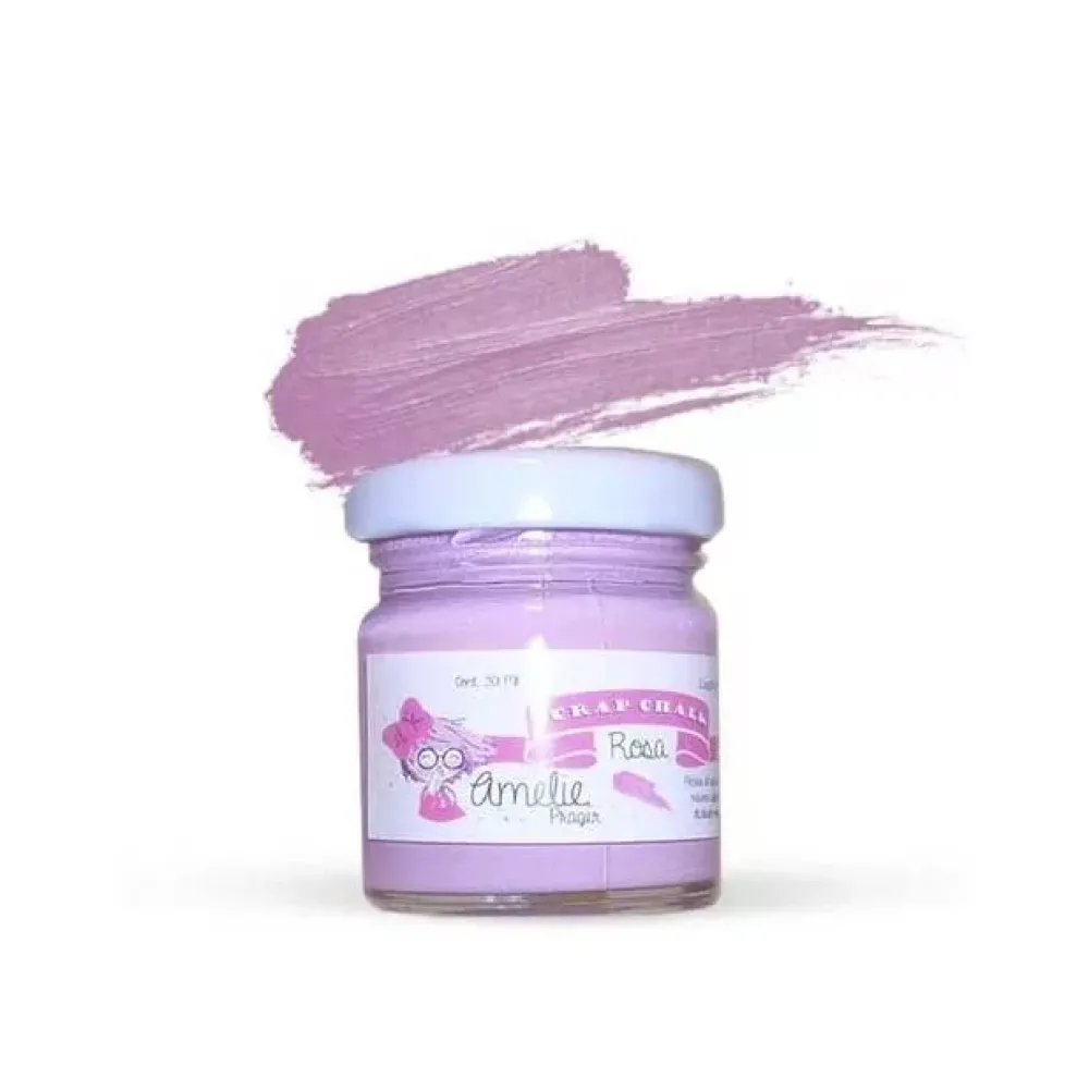 Hot Pintura Scrap Chalk Amelie 44 Rosa 30ml Pinturas Chalk Paint