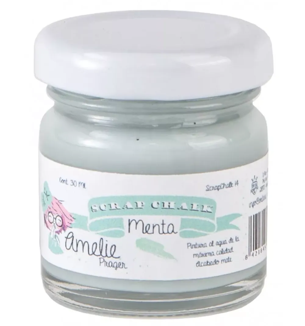 Outlet Pintura Scrap Chalk Amelie 14 Menta 30ml Pinturas Acrílicas|Pinturas Chalk Paint