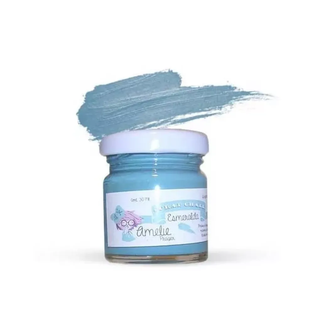 Discount Pintura Scrap Chalk Amelie 37 Esmeralda 30ml Pinturas Chalk Paint