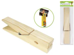 Best Pinza Extra Jumbo Madera Natural 21cm Maderas