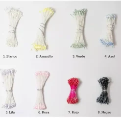 Sale Pistilos Perlados Doble Cabeza Pastas Moldeables|Goma Eva Fofuchas