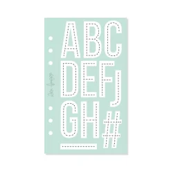 New Plantilla de Costura Alfabeto Lineal Stitch it! Plantillas
