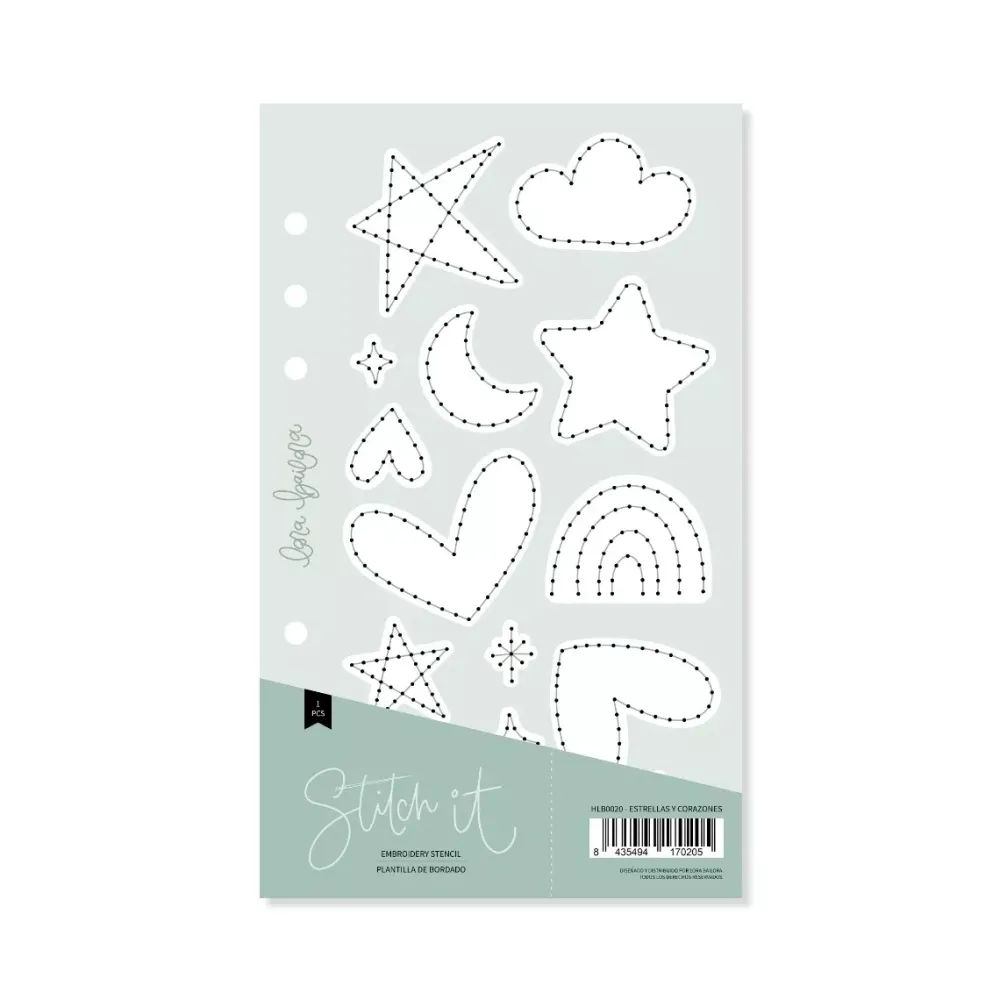 Hot Plantilla de Costura Estrellas y Corazones Stitch it! Plantillas