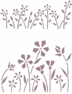 Discount Plantilla de Stencil V-161 Flores silvestres 15x21cm Dayka Plantillas