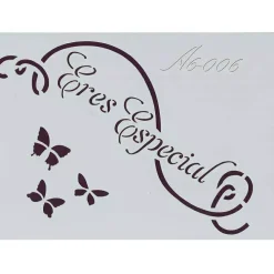 Plantilla de Stencil A6-006 Eres especial 15x10,5cm Dayka Plantillas