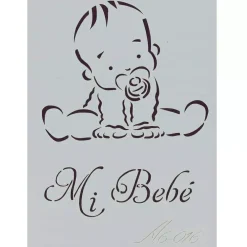 Best Plantilla de Stencil A6-016 Mi Bebé 15x10,5cm Plantillas
