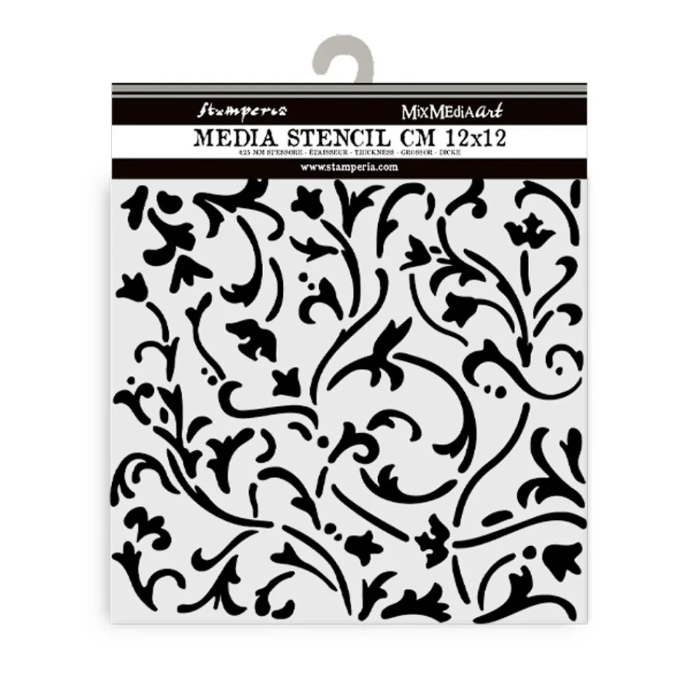 Plantilla de stencil Adornos Masquerade 12x12cm Plantillas