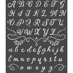 Discount Plantilla de Stencil Alphabet 20x25cm Plantillas
