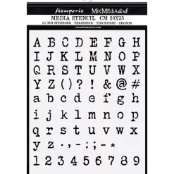 Discount Plantilla de Stencil Alphabet and Numbers 20x25cm Plantillas