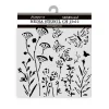 New Plantilla de stencil Amapolas Best Sellers 12x12cm Plantillas