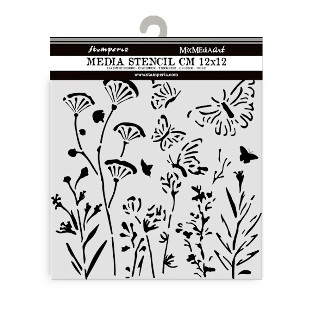 New Plantilla de stencil Amapolas Best Sellers 12x12cm Plantillas