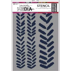 Sale Plantilla de Stencil Angled Paint Blobs Dina Wakley Media Plantillas