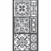 New Plantilla de stencil Azulejos 12x25cm Plantillas