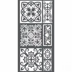 New Plantilla de stencil Azulejos 12x25cm Plantillas