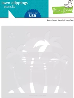 Clearance Plantilla de Stencil Beach sunset Plantillas